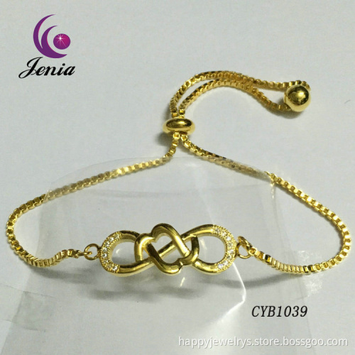 Jenia Wholesale Fashion Charm Bracelet,Rose Gold Plated Chain Bracelet